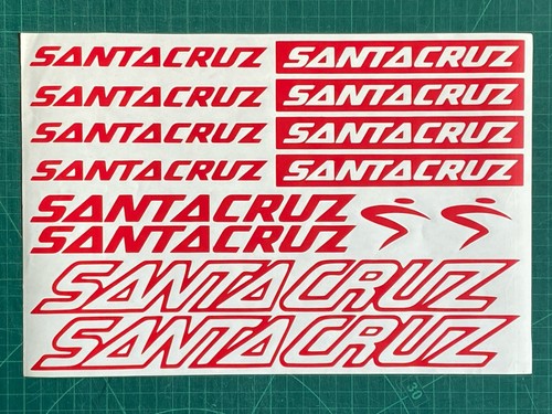 Santa cruz cycling decals - santa,